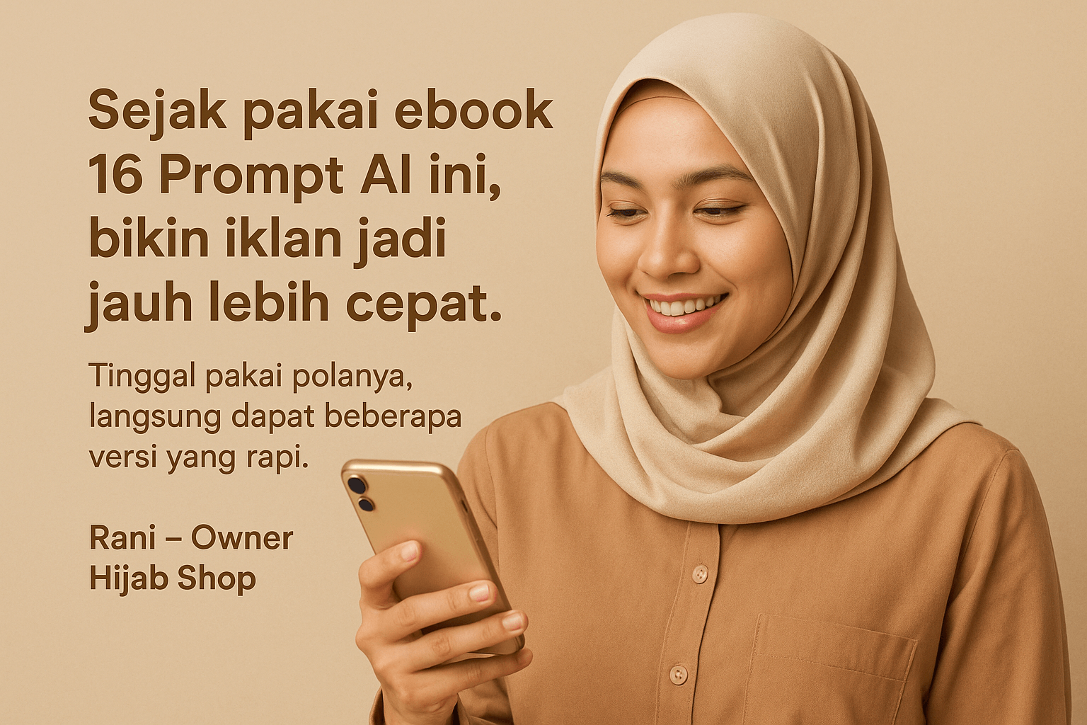 Video testimoni Rani - Owner Toko Hijab Online