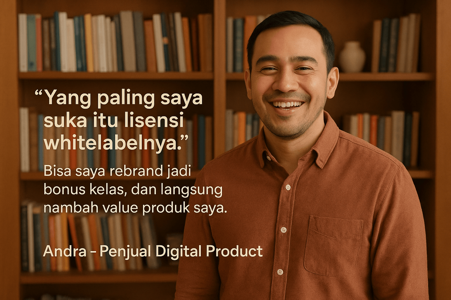 Video testimoni Andra - Penjual Produk Digital