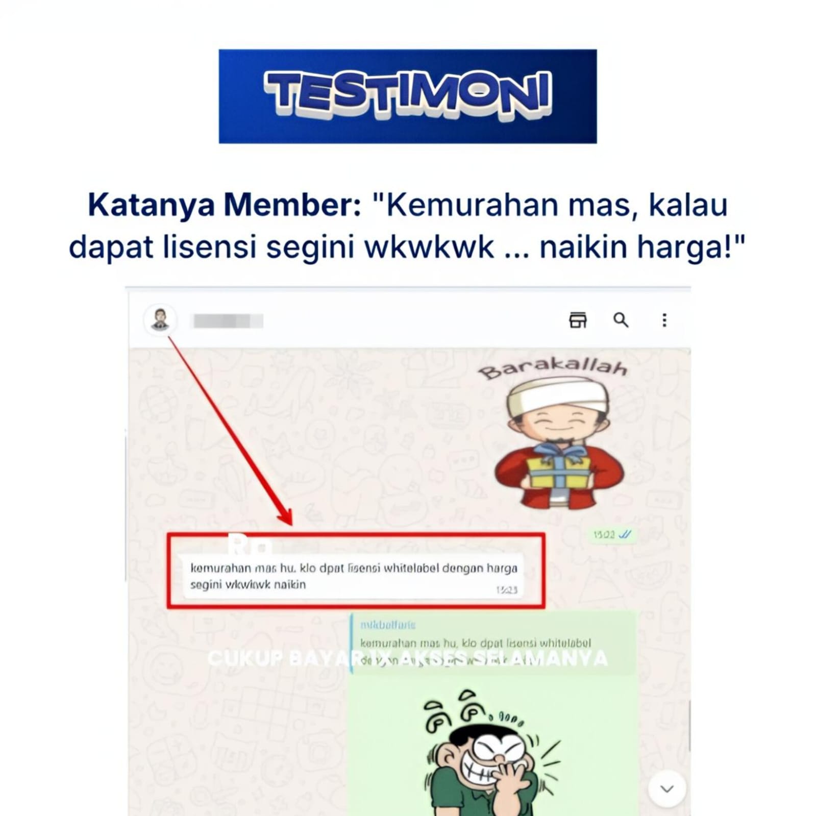 Bukti chat pengguna 1
