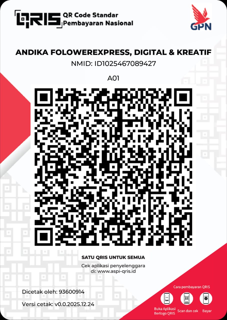 QRIS ANDIKA FOLOWEREXPRESS