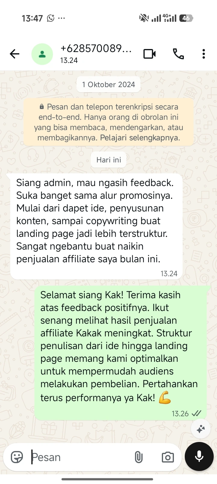 Testimoni Affiliate